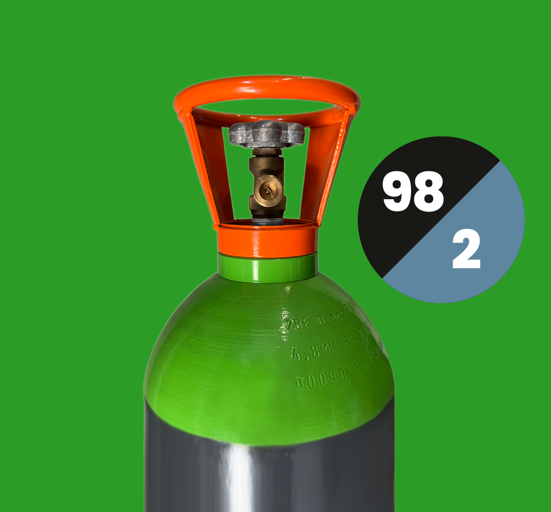 Argon Menggas CO2 (98/2) 50 liter Vulling GN